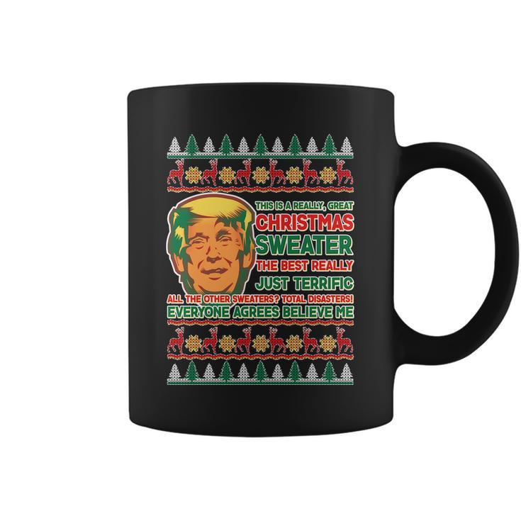 Funny Trump Ugly Christmas Sweater Coffee Mug