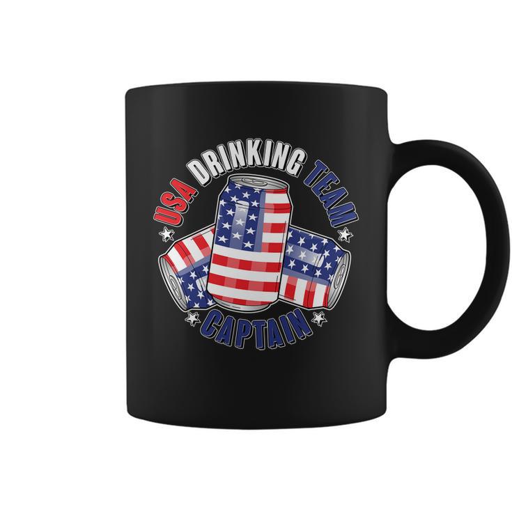 Funny Usa Drinking Team Captain American Beer Cans Coffee Mug