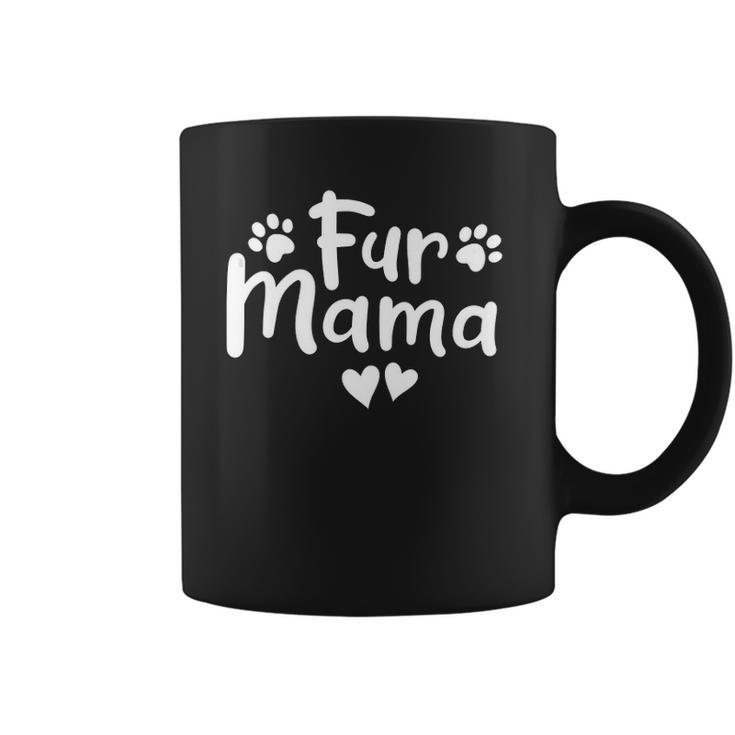 Fur Mama Paw Floral Design Dog Mom Mothers Day Coffee Mug