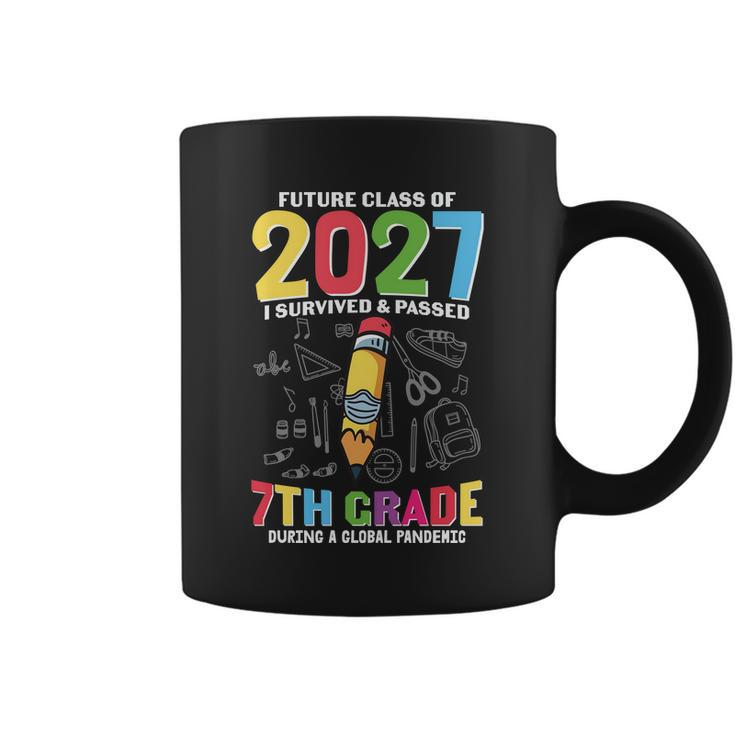 Future Class Of 2027 7Th Grade First Day Of School Back To School Coffee Mug