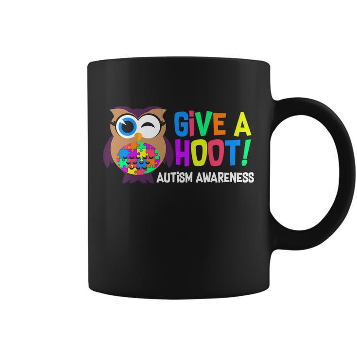 Give A Hoot Autism Awareness Coffee Mug