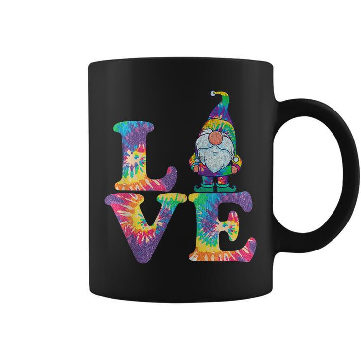 Gnome Love Hippie Gnomes Tie Dye Retro Style Vintage Peace Coffee Mug