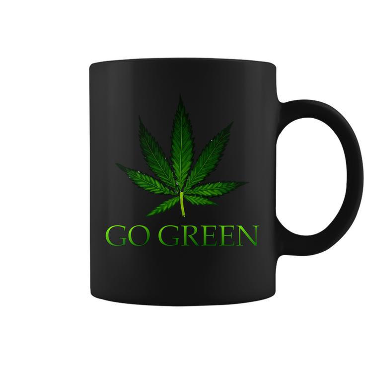 Go Green Medical Marijuana Weed Coffee Mug