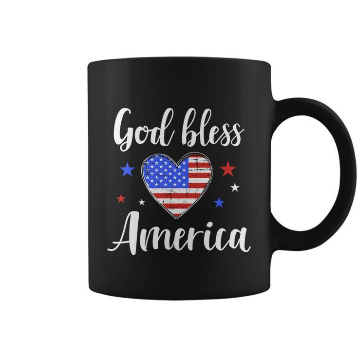 God Bless America For Patriotic Independence Day 4Th Of July Gift Coffee Mug