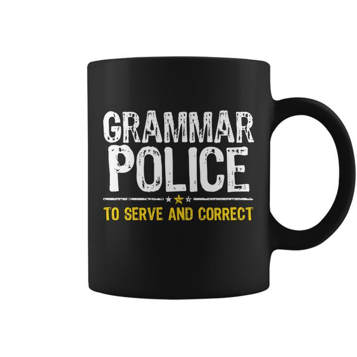 Grammar Police To Serve And Correct Funny Meme Tshirt Coffee Mug