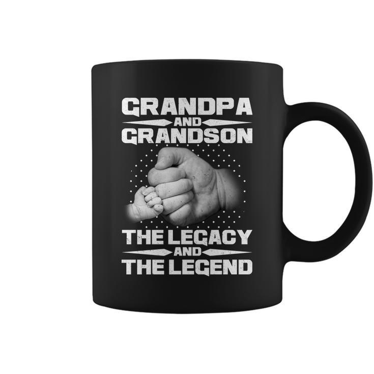 Grandpa And Grandson The Legacy The Legend Tshirt Coffee Mug