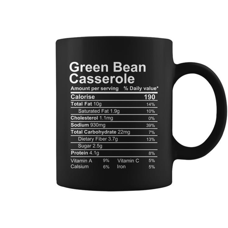 Green Bean Casserloe Nutrition Facts Label Coffee Mug