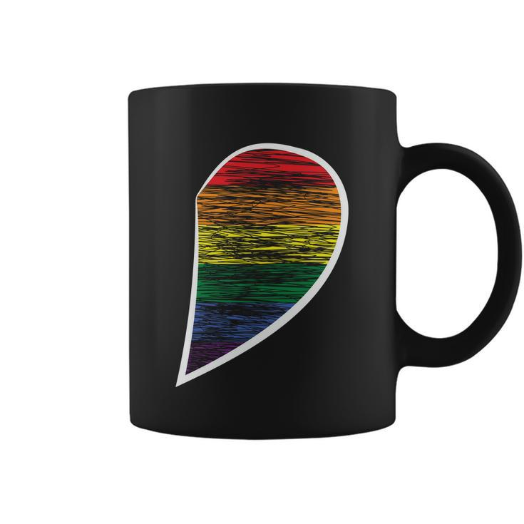 Halfheart Lgbt Gay Pride Lesbian Bisexual Ally Quote Coffee Mug