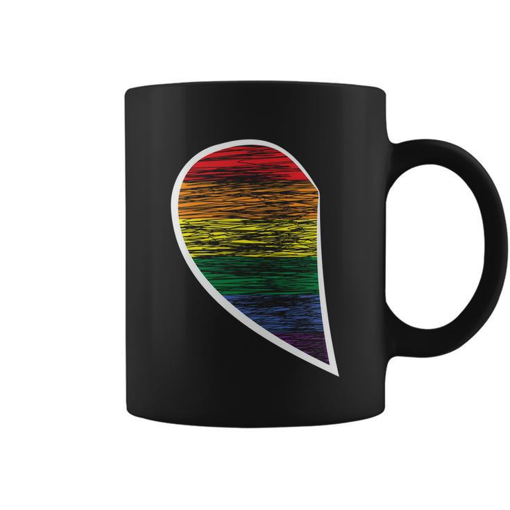 Halfheart Lgbt Gay Pride Lesbian Bisexual Ally Quote V2 Coffee Mug