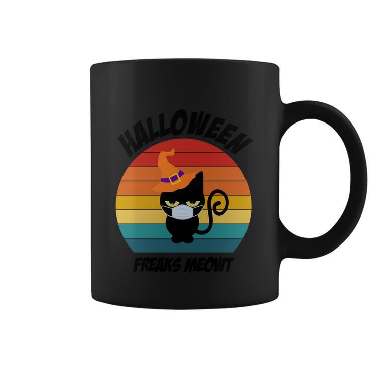 Halloween Freaks Meowt Cat Halloween Quote Coffee Mug