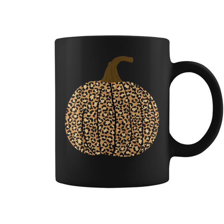 Halloween Leopard Pattern Pumpkin Costume  Coffee Mug