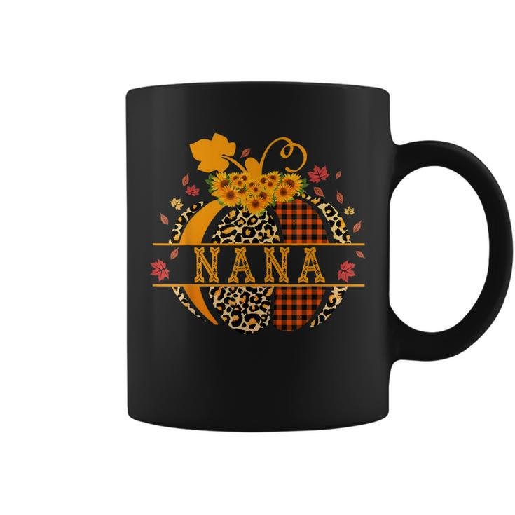 Halloween Nana Leopard Pumpkin Sunflower Grandma Buffalo  Coffee Mug