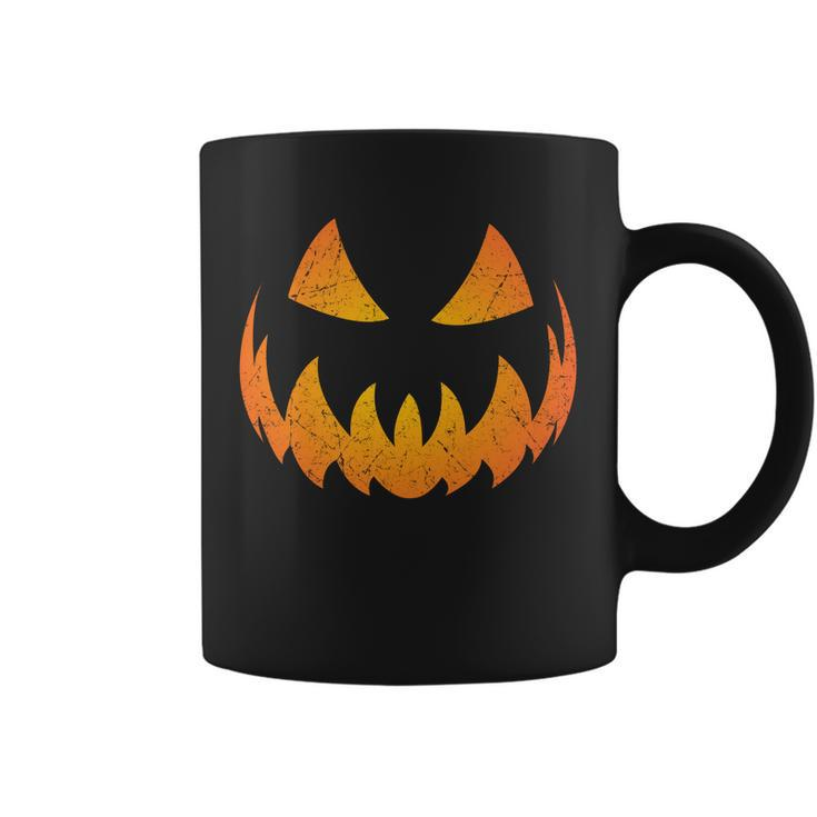 Halloween Pumpkin Jack Olantern Face Coffee Mug
