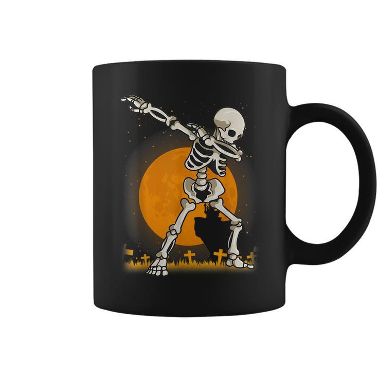 Halloween Shirts For Boys Kids Dabbing Skeleton Costume Dab Coffee Mug