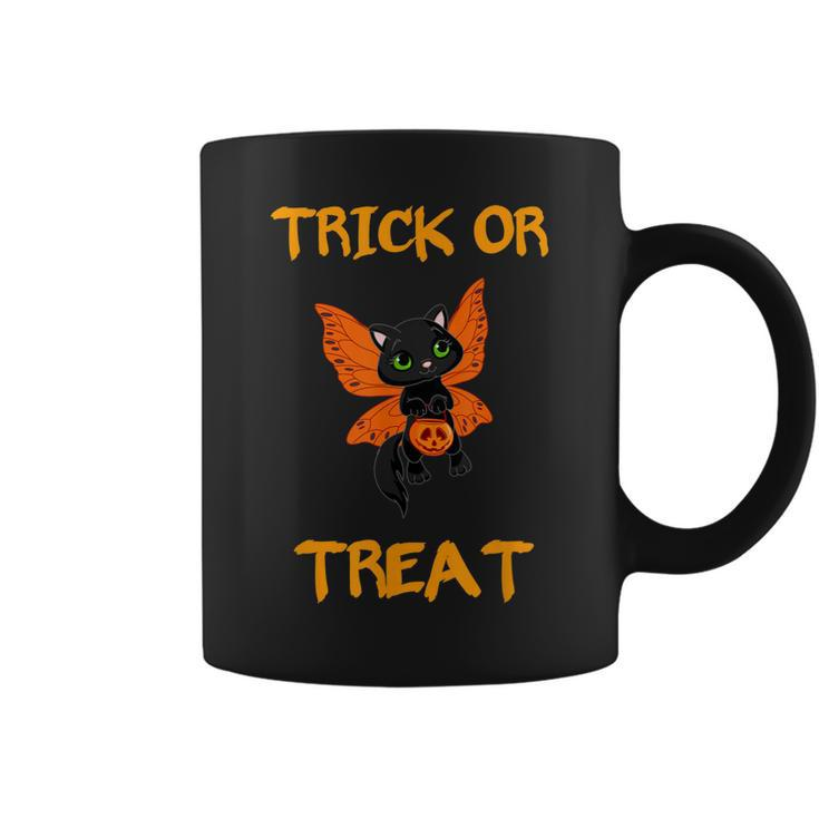 Halloween T  Black Cat Candy Trick Or Treat  Coffee Mug