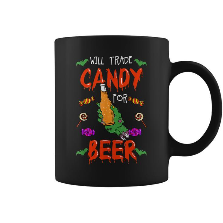 Halloween Trick Or Treat Will Trade Candy For Beer Cool Gift  Coffee Mug