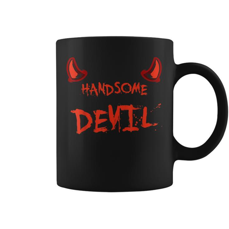 Handsome Devil Blood Horns Halloween Night Party Costume  Coffee Mug