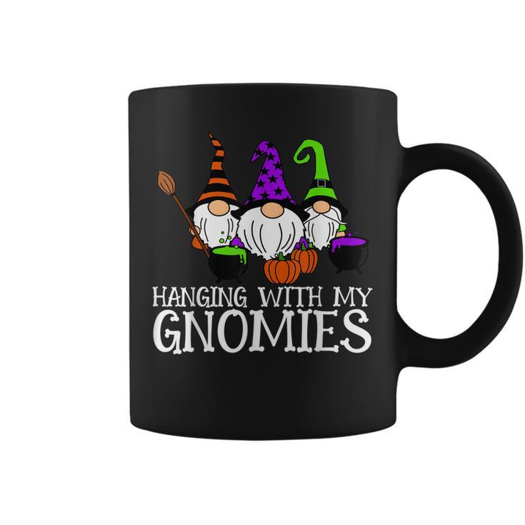 Hanging With My Gnomies Funny Garden Gnome Halloween  Coffee Mug
