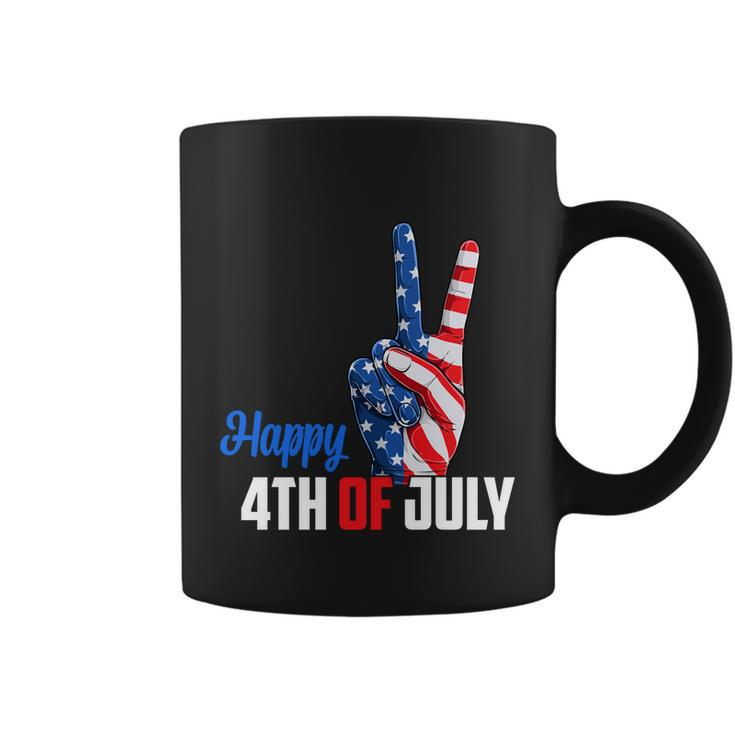 Happy 4Th Of July Peace America Independence Day Patriot Usa Gift Coffee Mug