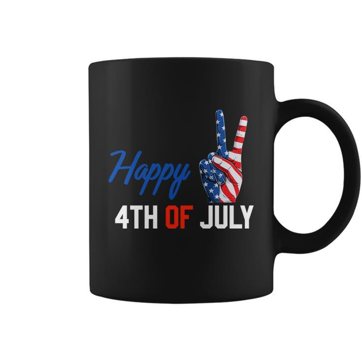 Happy 4Th Of July Peace America Independence Day Patriot Usa V2 Coffee Mug