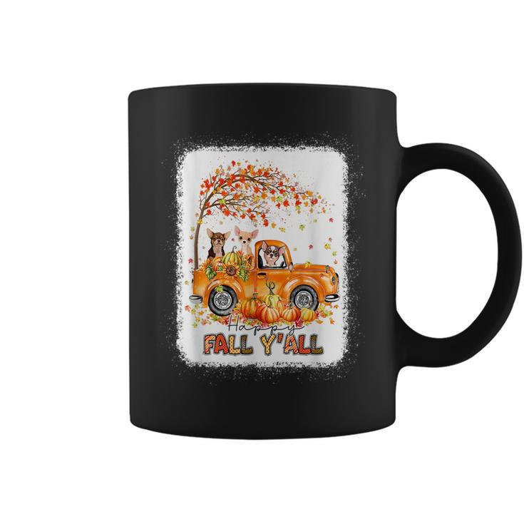 Happy Fall Yall Chihuahua Riding Truck Pumpkin Autumn Fall Coffee Mug