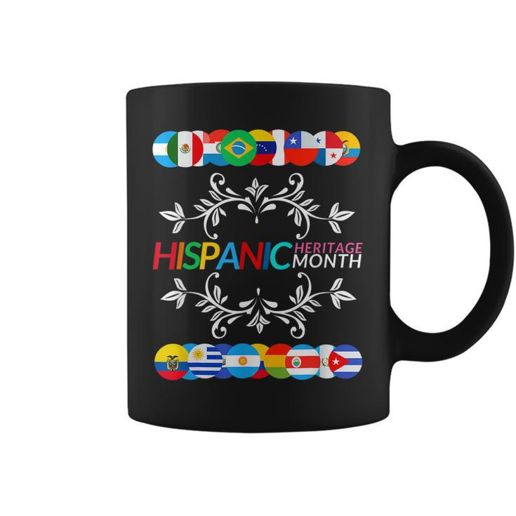 Happy Hispanic Heritage Month Latino Countries Flags  Coffee Mug