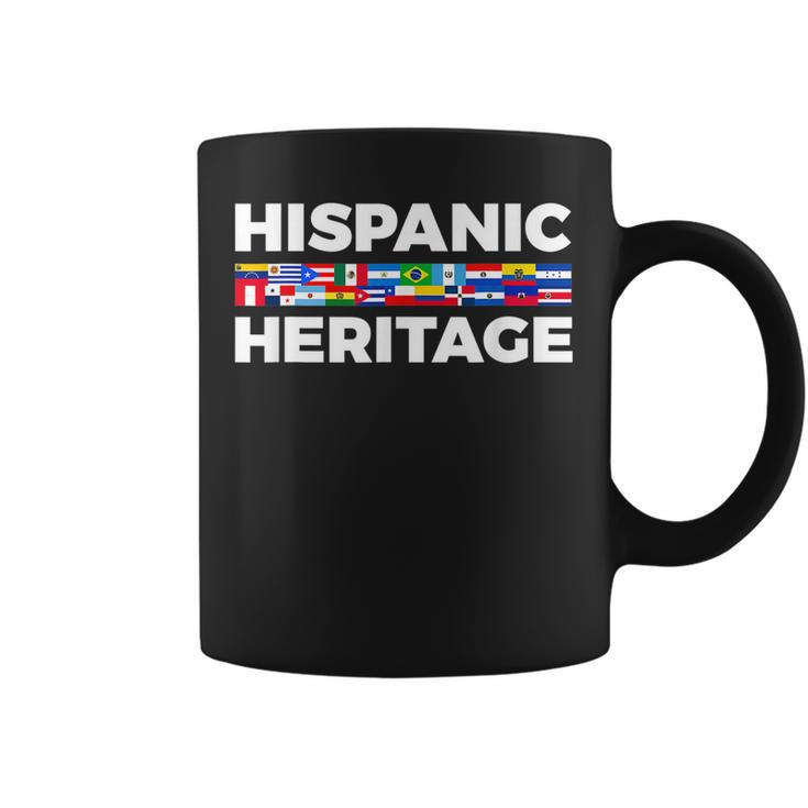 Happy Hispanic Heritage Month Latino Country Flags  Coffee Mug