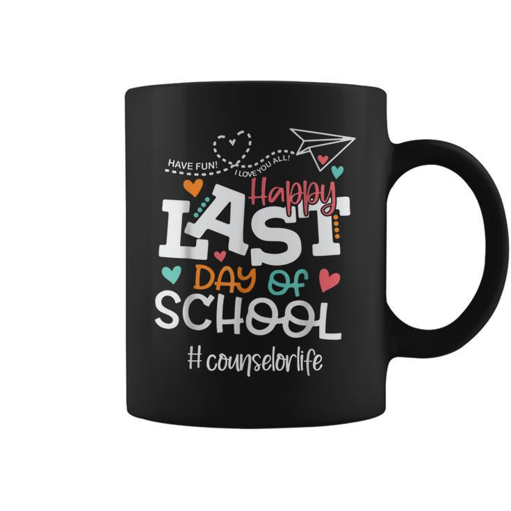 Happy Last Day Of School Counselor Life Last Day Of School  Coffee Mug