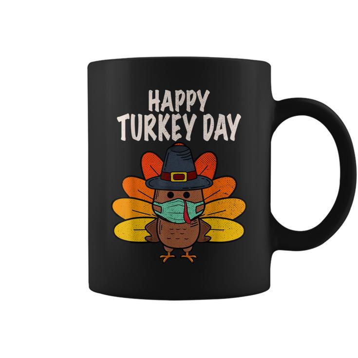 Happy Turkey Day Funny Thanksgiving 2021 Autumn Fall Season  V2 Coffee Mug