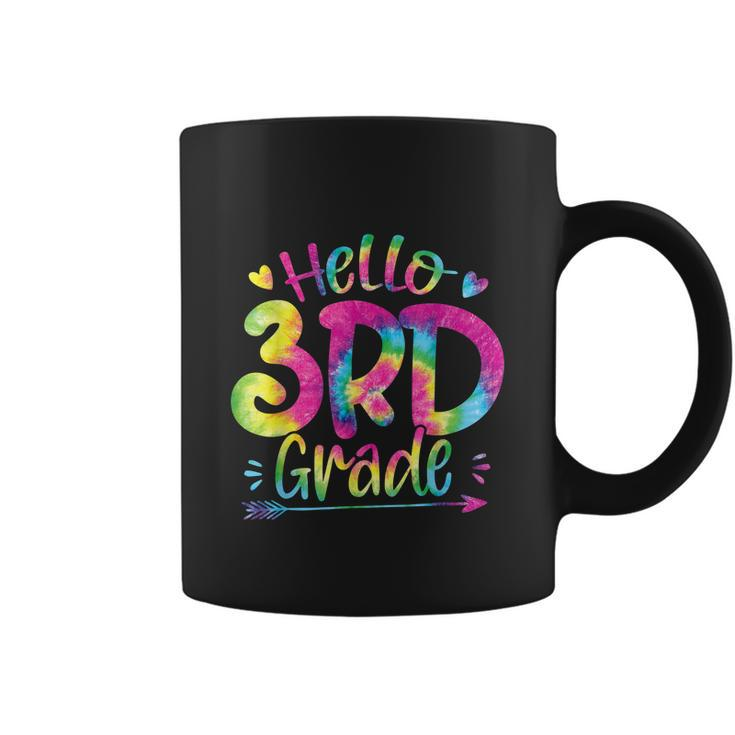 Hello 3Rd Grade Teachers Tie Dye Funny Back To School Coffee Mug