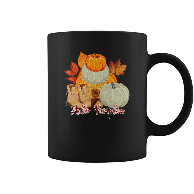 Hello Pumpkin Favorite Fall Season Coffee Mug