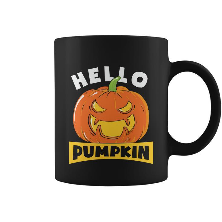 Hello Pumpkin Halloween Quote Coffee Mug