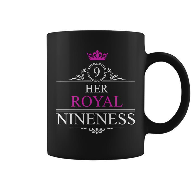 Her Royal Nineness 9Th Birthday Nine Year Old Girl Coffee Mug