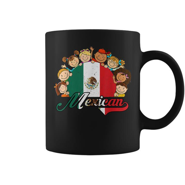 Hispanic Heritage Month  Mexico Pride Mexican Flag Kids  Coffee Mug