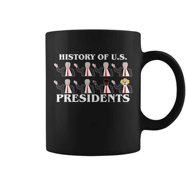 History Of US Presidents Anti Trump Clown Coffee Mug