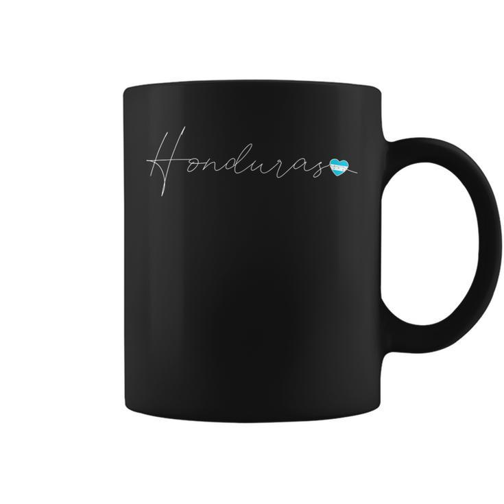 Honduras Simple Love Honduran Flag Heart On Honduras  Coffee Mug