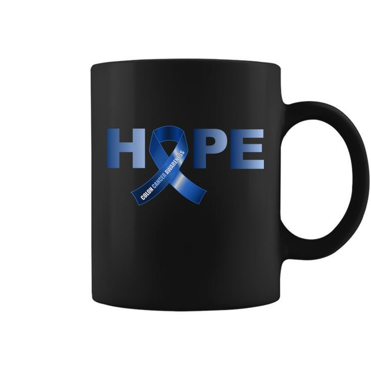 Hope Colon Cancer Awareness Fight Logo Coffee Mug