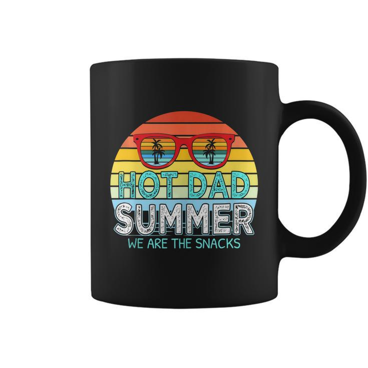 Hot Dad Summer Snacks With Chill Sunglass Vintage Apparel Coffee Mug
