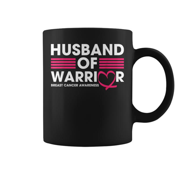 Husband Of A Warrior Breast Cancer Awareness Pink   Coffee Mug
