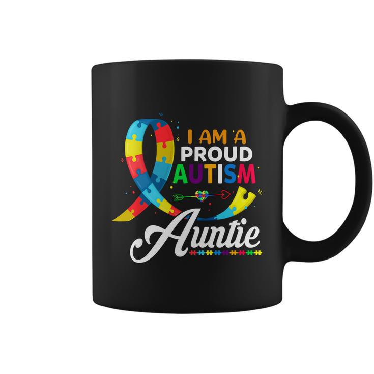 I Am A Proud Autism Auntie Autism Autism Awareness Coffee Mug