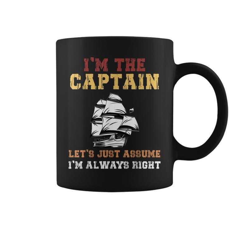 I Am The Captain Of This Boat Funny Boating Man Women Kids  Coffee Mug