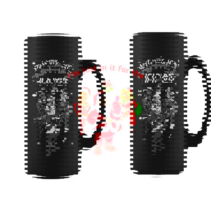 I Do It For The Hos Santa Funny Inappropriate Christmas Men Graphic Design Printed Casual Daily Basic Coffee Mug