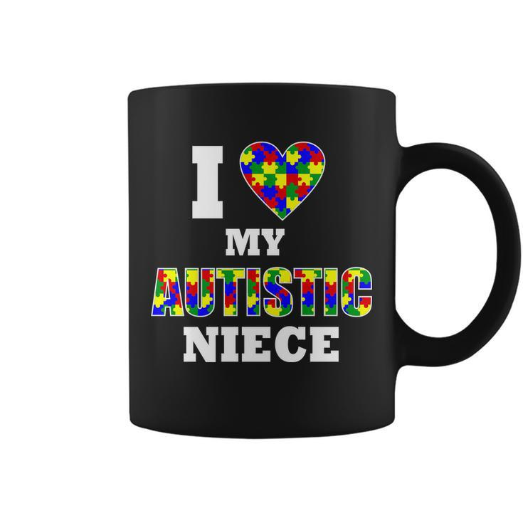 I Love My Autistic Niece Autism Coffee Mug