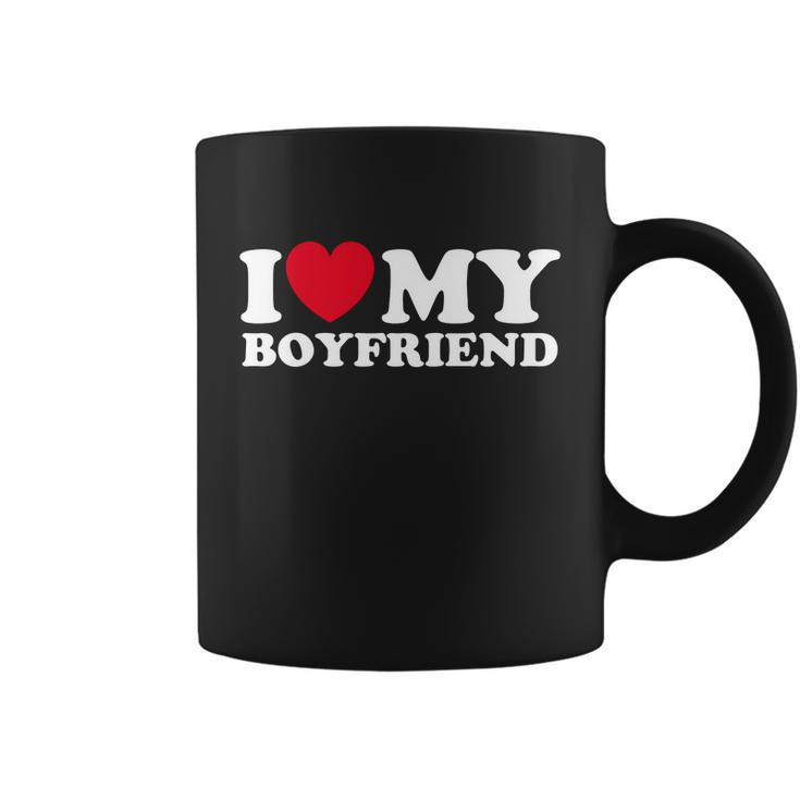 I Love My Boyfriend Couple Matching Coffee Mug
