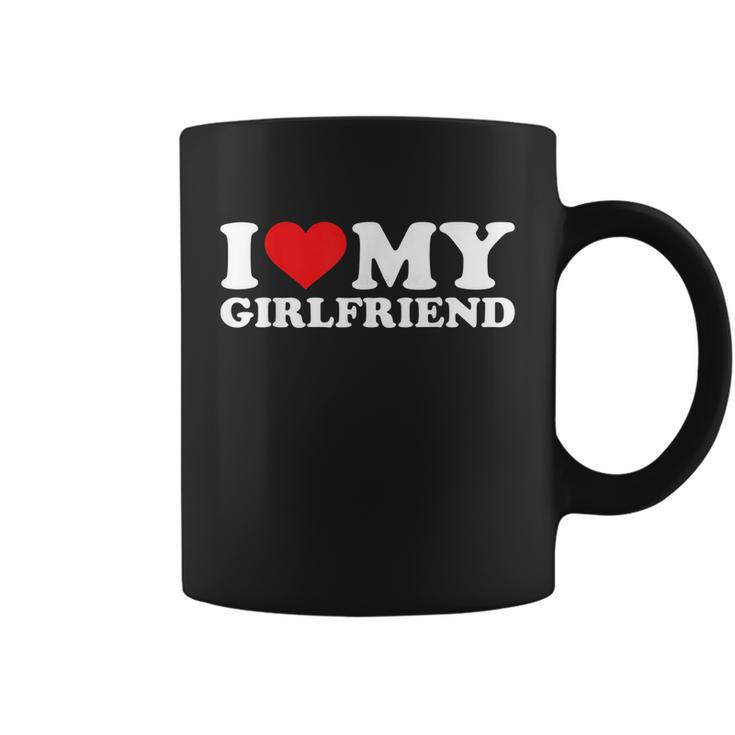 I Love My Girlfriend Tshirt Funny Valentine Red Heart Love Tshirt Coffee Mug
