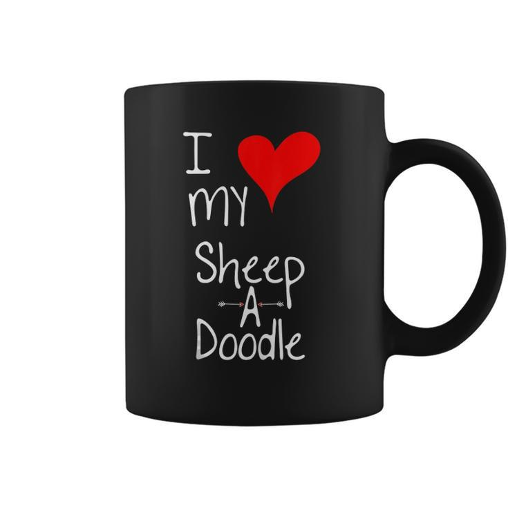 I Love My Sheepadoodle Cute Dog Owner Gift &8211 Graphic Coffee Mug