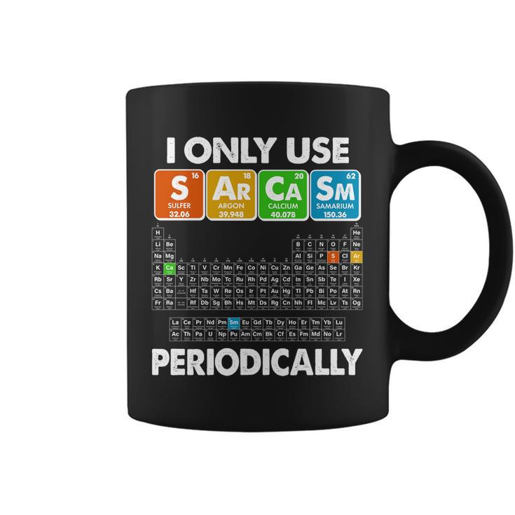 I Only Use Sarcasm Periodically Periodic Chart Tshirt Coffee Mug