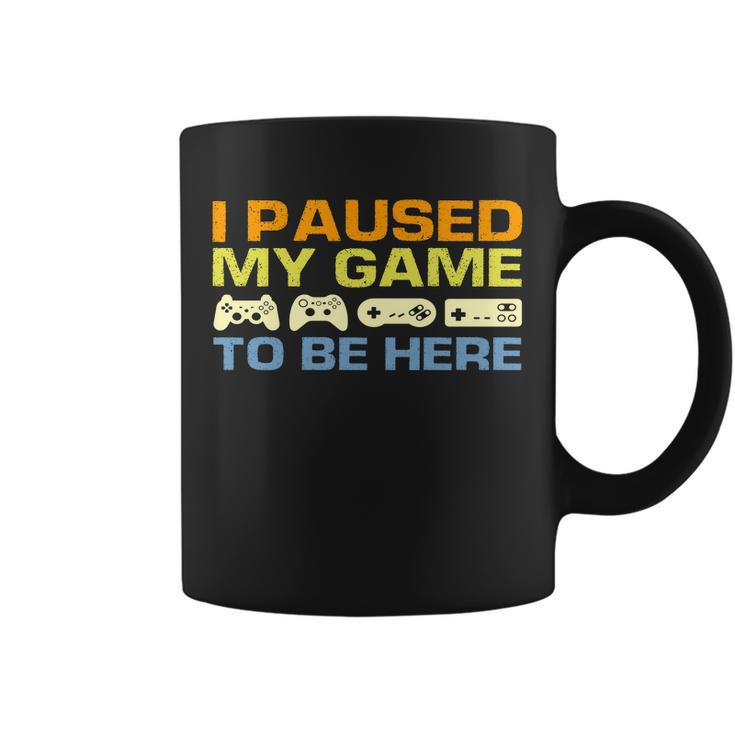 I Paused My Game To Be Here Retro Controllers Coffee Mug