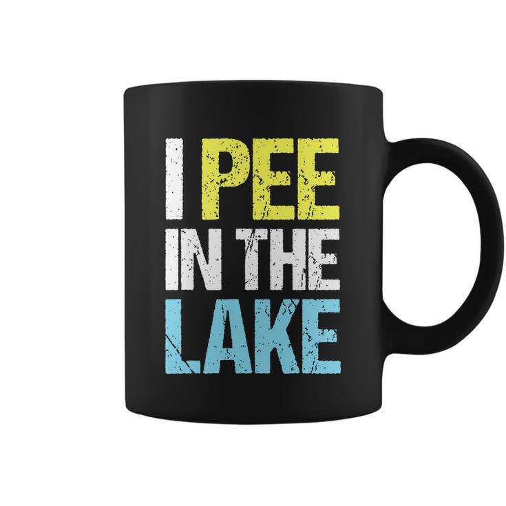 I Pee In The Lake Funny Summer Vacation Coffee Mug