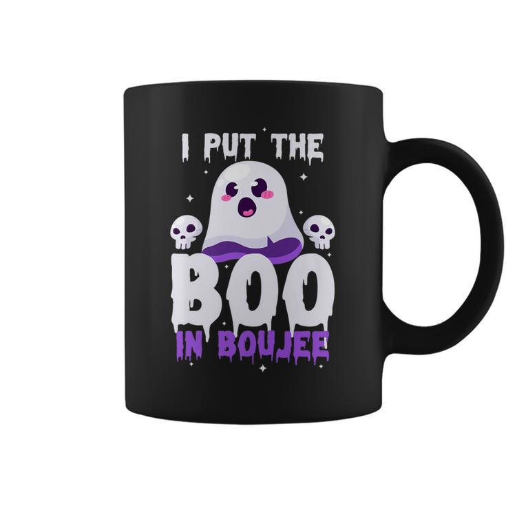 I Put The Boo In Boujee Cute Ghost Halloween Coffee Mug
